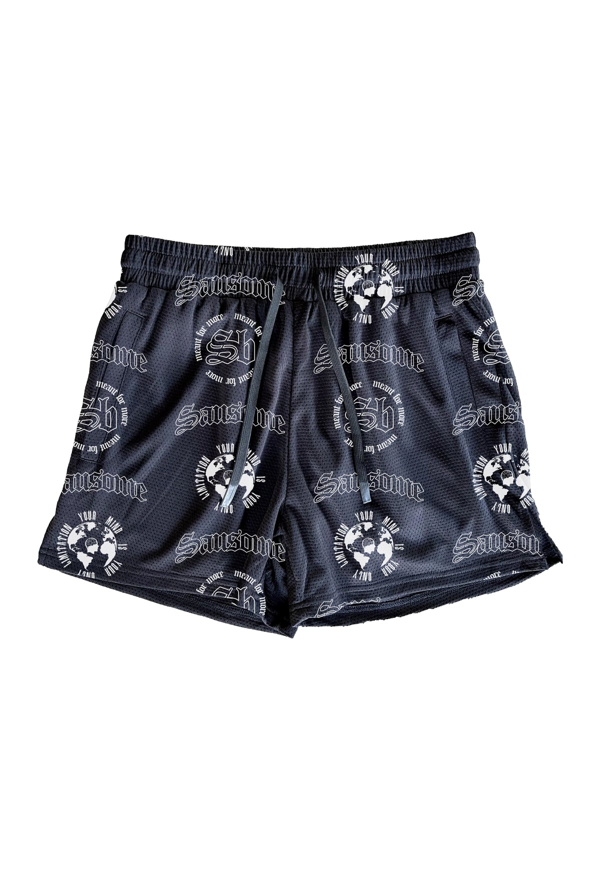 Sausome Mesh Shorts (Black)